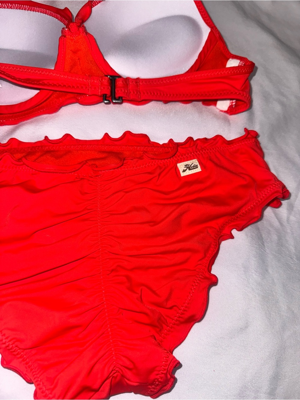 Ruffle Butts Orange Ruffle Bikini Set - Picture 3 of 8